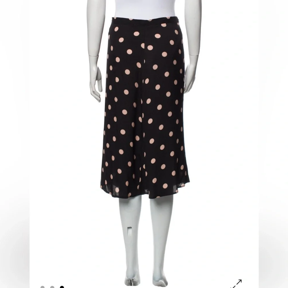 Reformation Polka Dot Print Knee-Length Skirt - Picture 4 of 5